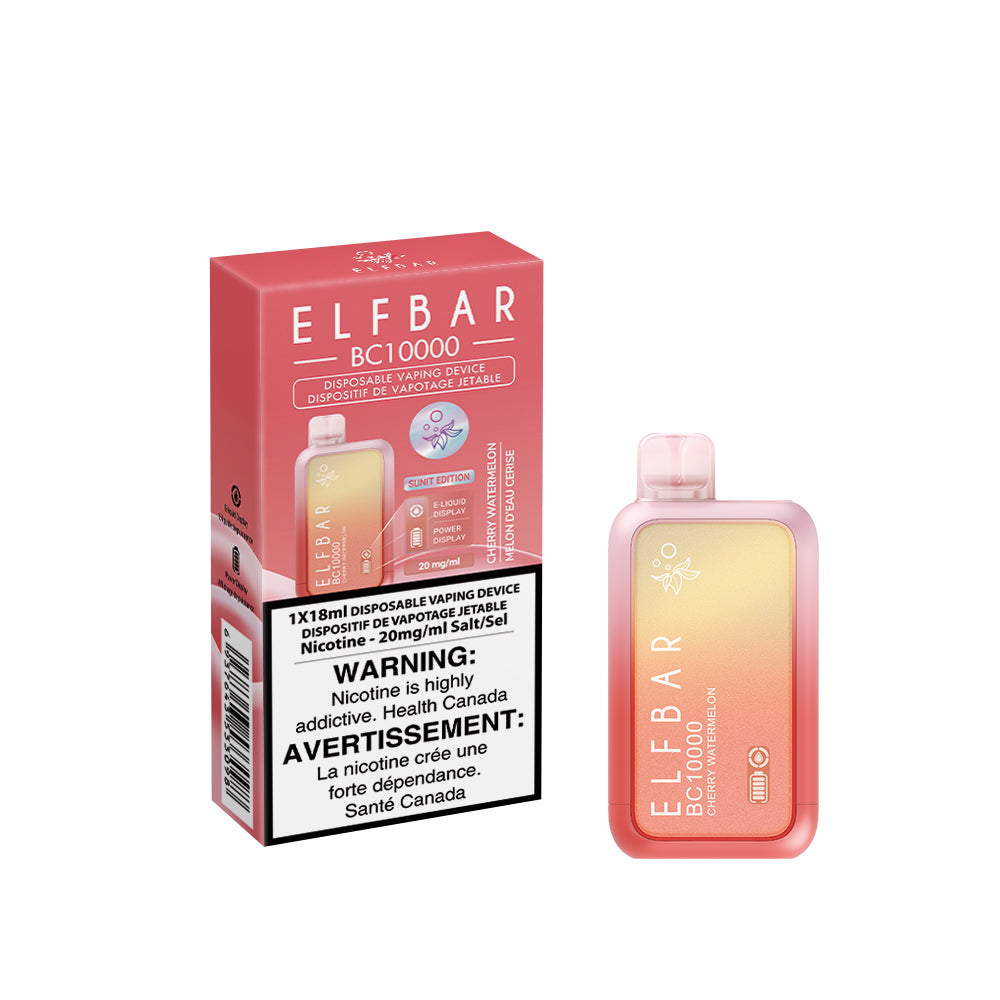 ELF BAR BC10000 Disposable Vape - Cherry Watermelon | 10,000 Puffs | Buy Online | Best Vaping Experience | Long-Lasting Flavor & Performance