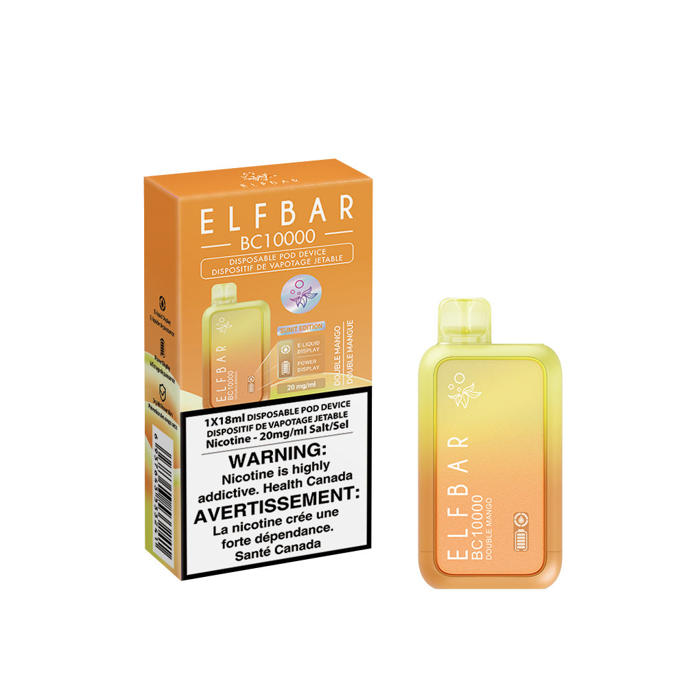 ELF BAR BC10000 Disposable Vape - Double Mango | 10,000 Puffs | Buy Online | Best Vaping Experience | Long-Lasting Flavor & Performance