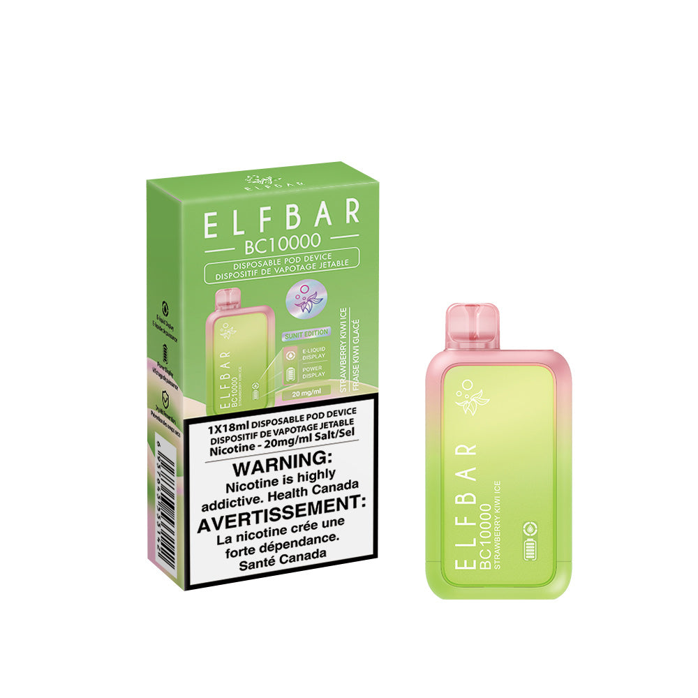 ELF BAR BC10000 Disposable Vape - Strawberry Kiwi Ice | 10,000 Puffs