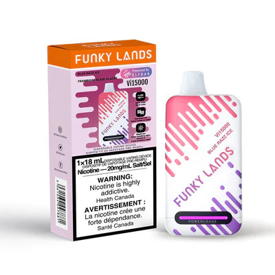 FUNKY LANDS VI15000 DISPOSABLE VAPE - BLUE RAZZ ICE, 18ML | Buy Online | Best Vaping Experience | Long-Lasting Flavor & Performance