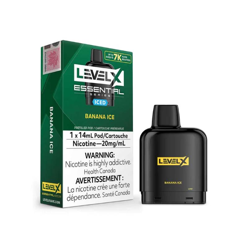 FLAVOUR BEAST LEVEL X ESSENTIAL PODS - BANANA ICE, 14 ML