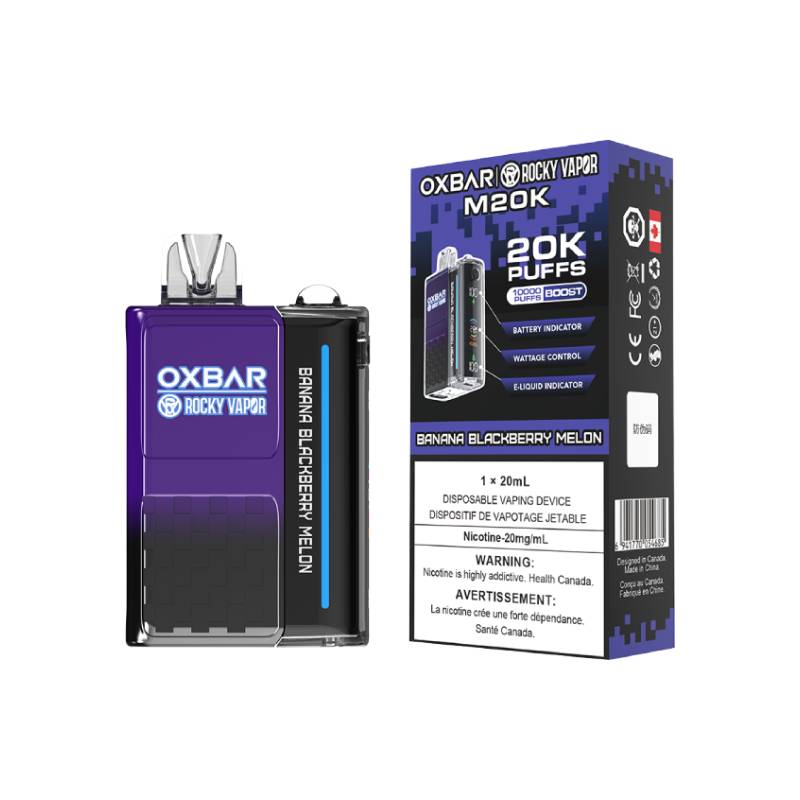 OXBAR M20K DISPOSABLE VAPE - BANANA BLACKBERRY MELON, 20000 PUFFS