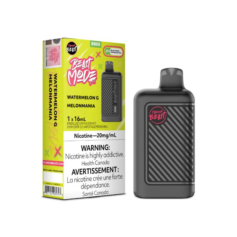 FLAVOUR BEAST BEAST MODE 8000 WATERMELON G | Buy Online | Best Vaping Experience | Long-Lasting Flavor & Performance