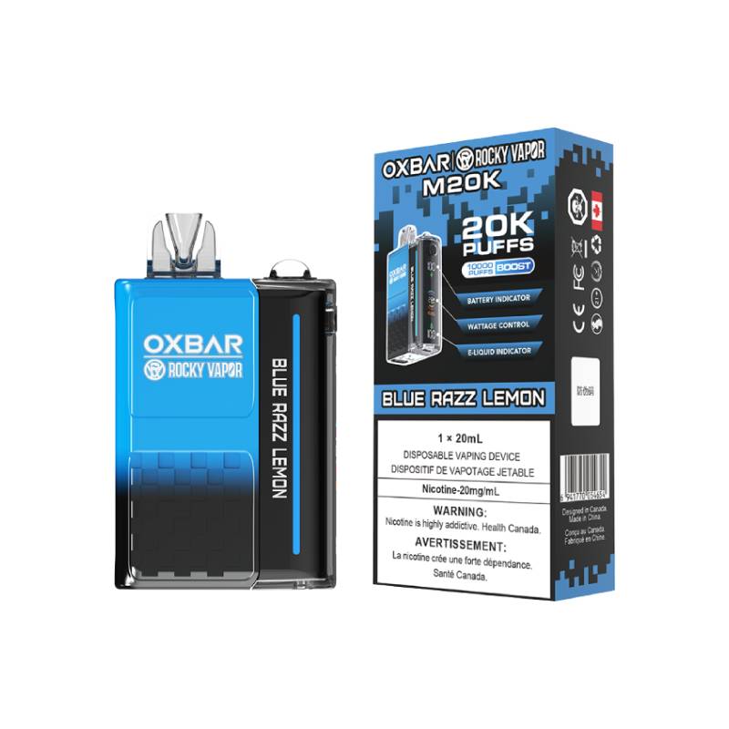 OXBAR M20K DISPOSABLE VAPE - BLUE RAZZ LEMON, 20000 PUFFS | Buy Online | Best Vaping Experience | Long-Lasting Flavor & Performance