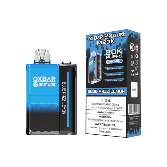 OXBAR M20K DISPOSABLE VAPE - BLUE RAZZ LEMON, 20000 PUFFS