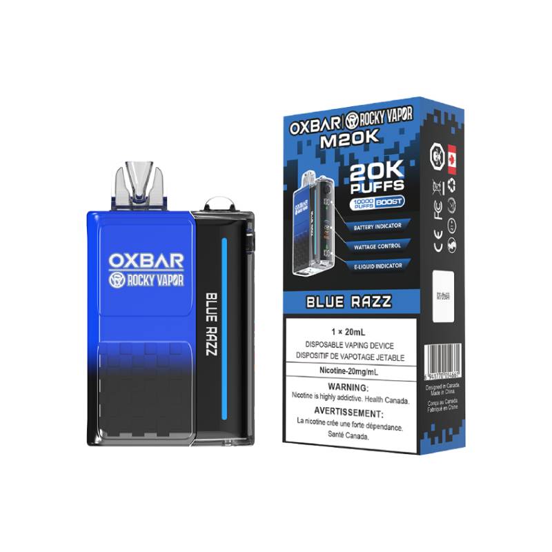 OXBAR M20K DISPOSABLE VAPE - BLUE RAZZ, 20000 PUFFS | Buy Online | Best Vaping Experience | Long-Lasting Flavor & Performance