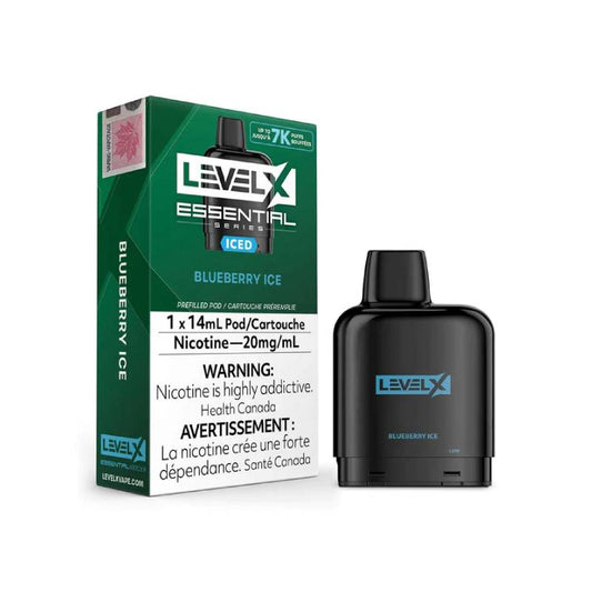 FLAVOUR BEAST LEVEL X ESSENTIAL PODS - BLUEBERRY ICE, 14 ML