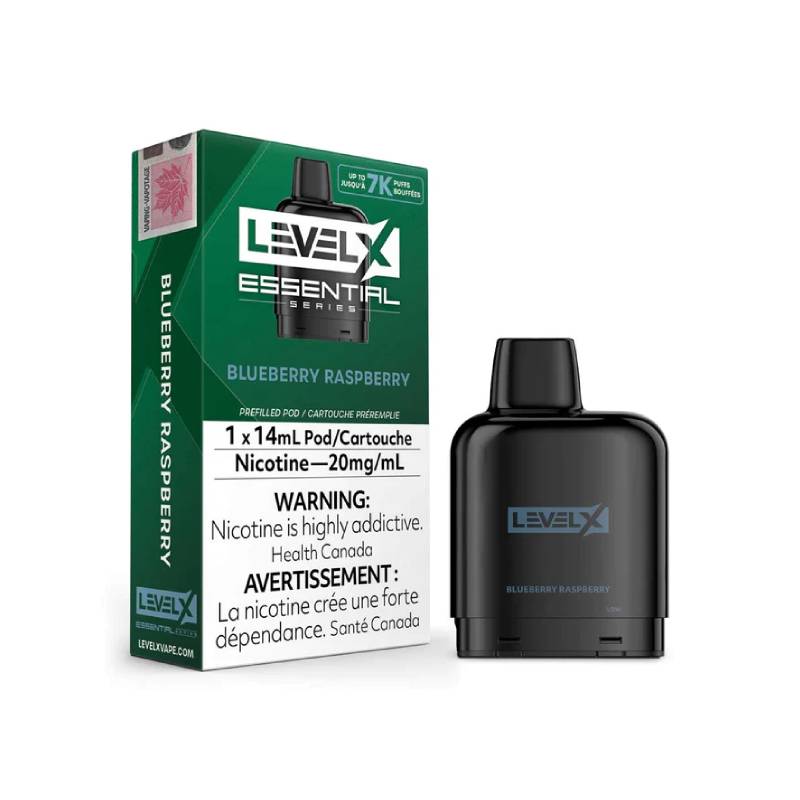 FLAVOUR BEAST LEVEL X ESSENTIAL PODS - BLUEBERRY RASPBERRY, 14 ML