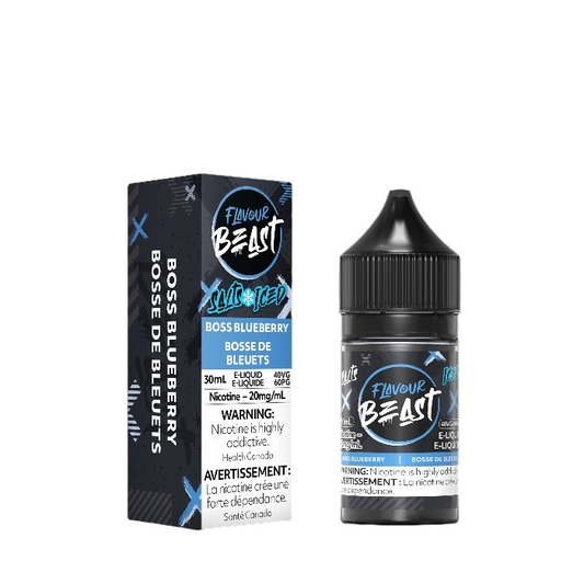 FLAVOUR BEAST BOSS BLUEBERRY SALTS E-LIQUID | Buy Online | Best Vaping Experience | Long-Lasting Flavor & Performance