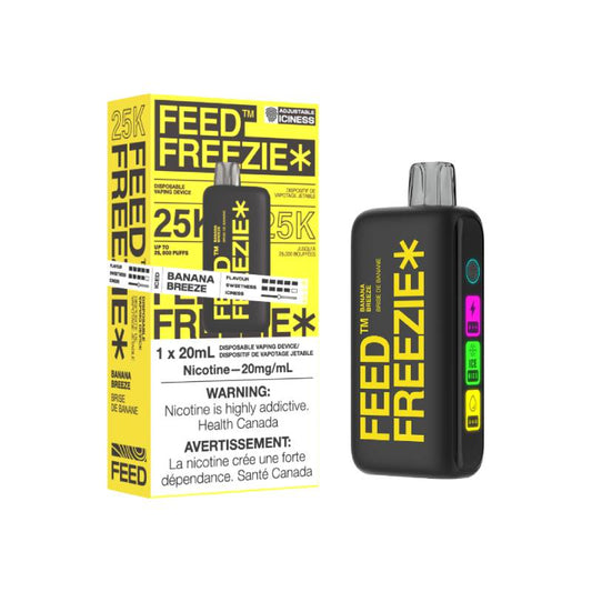 FEED FREEZIE 25K DISPOSABLE - BANANA BREEZE, 20ML | Buy Online | Best Vaping Experience | Long-Lasting Flavor & Performance