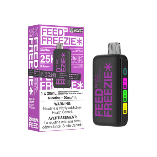 FEED FREEZIE 25K DISPOSABLE - CHILLED GRAPES, 20ML | Buy Online | Best Vaping Experience | Long-Lasting Flavor & Performance