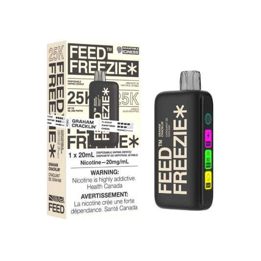 FEED FREEZIE 25K DISPOSABLE - GRAHAM CRACKLIN', 20ML | Buy Online | Best Vaping Experience | Long-Lasting Flavor & Performance