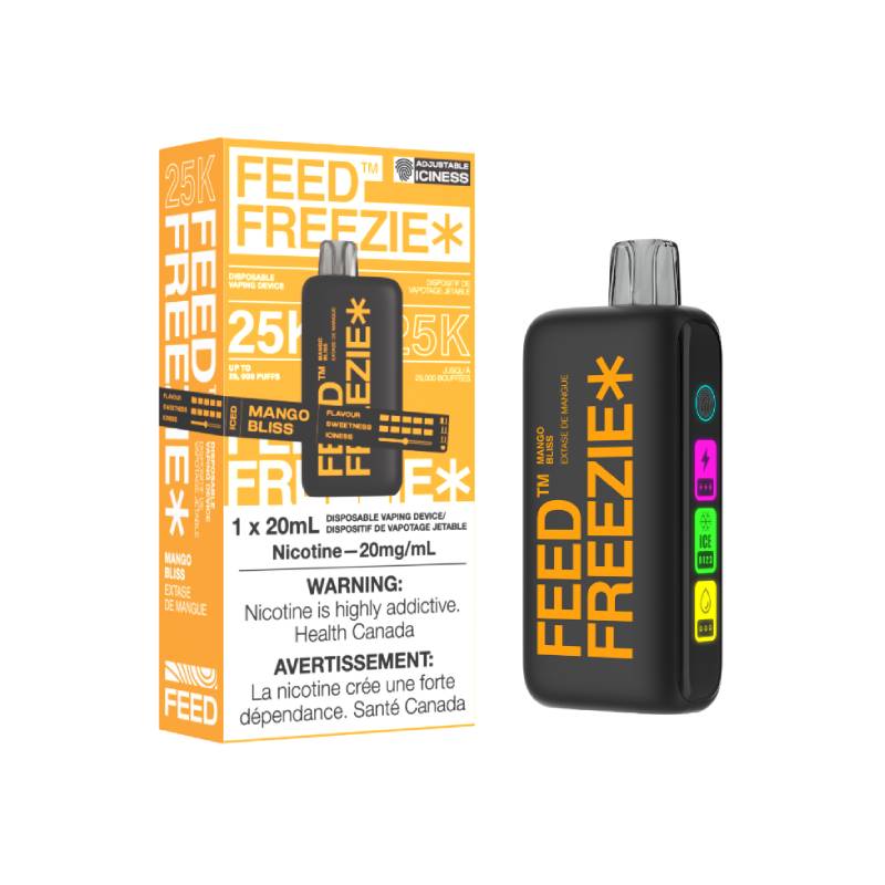 FEED FREEZIE 25K DISPOSABLE - MANGO BLISS, 20ML | Buy Online | Best Vaping Experience | Long-Lasting Flavor & Performance