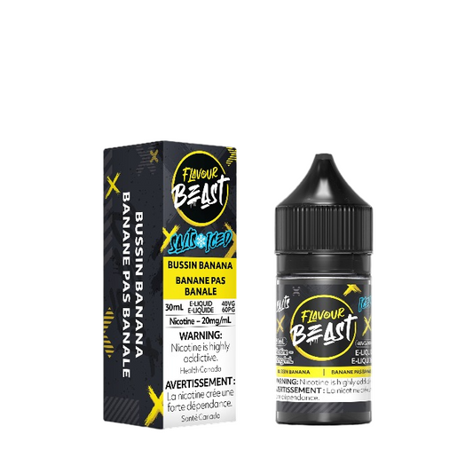 FLAVOUR BEAST BUSSIN BANANA SALTS E-LIQUID | Buy Online | Best Vaping Experience | Long-Lasting Flavor & Performance