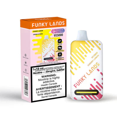 FUNKY LANDS VI15000 DISPOSABLE VAPE - CHERRY LEMON, 18ML