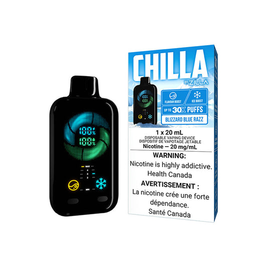 CHILLA 30K BY ZILLA - BLIZZARD BLUE RAZZ