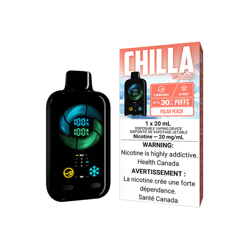 CHILLA 30K BY ZILLA - POLAR PEACH | Buy Online | Best Vaping Experience | Long-Lasting Flavor & Performance