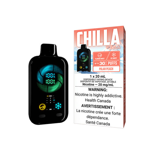 CHILLA 30K BY ZILLA - POLAR PEACH | Buy Online | Best Vaping Experience | Long-Lasting Flavor & Performance