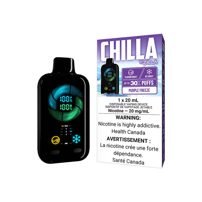 CHILLA 30K BY ZILLA - PURPLE FREEZE | Buy Online | Best Vaping Experience | Long-Lasting Flavor & Performance