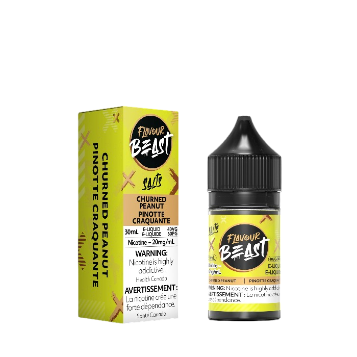 FLAVOUR BEAST CHURNED PEANUT SALTS E-LIQUID | Buy Online | Best Vaping Experience | Long-Lasting Flavor & Performance