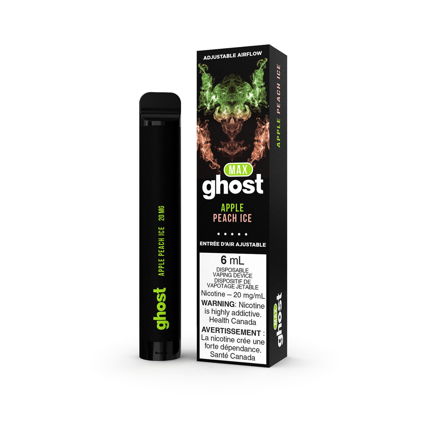 GHOST MAX DISPOSABLE - APPLE PEACH ICE