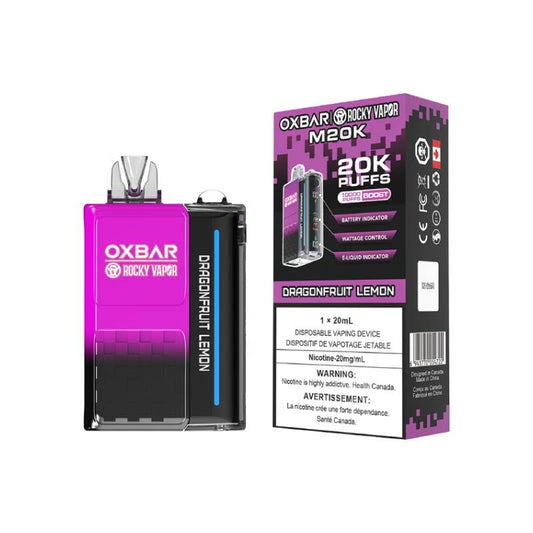 OXBAR M20K DISPOSABLE VAPE - DRAGONFRUIT LEMON, 20000 PUFFS