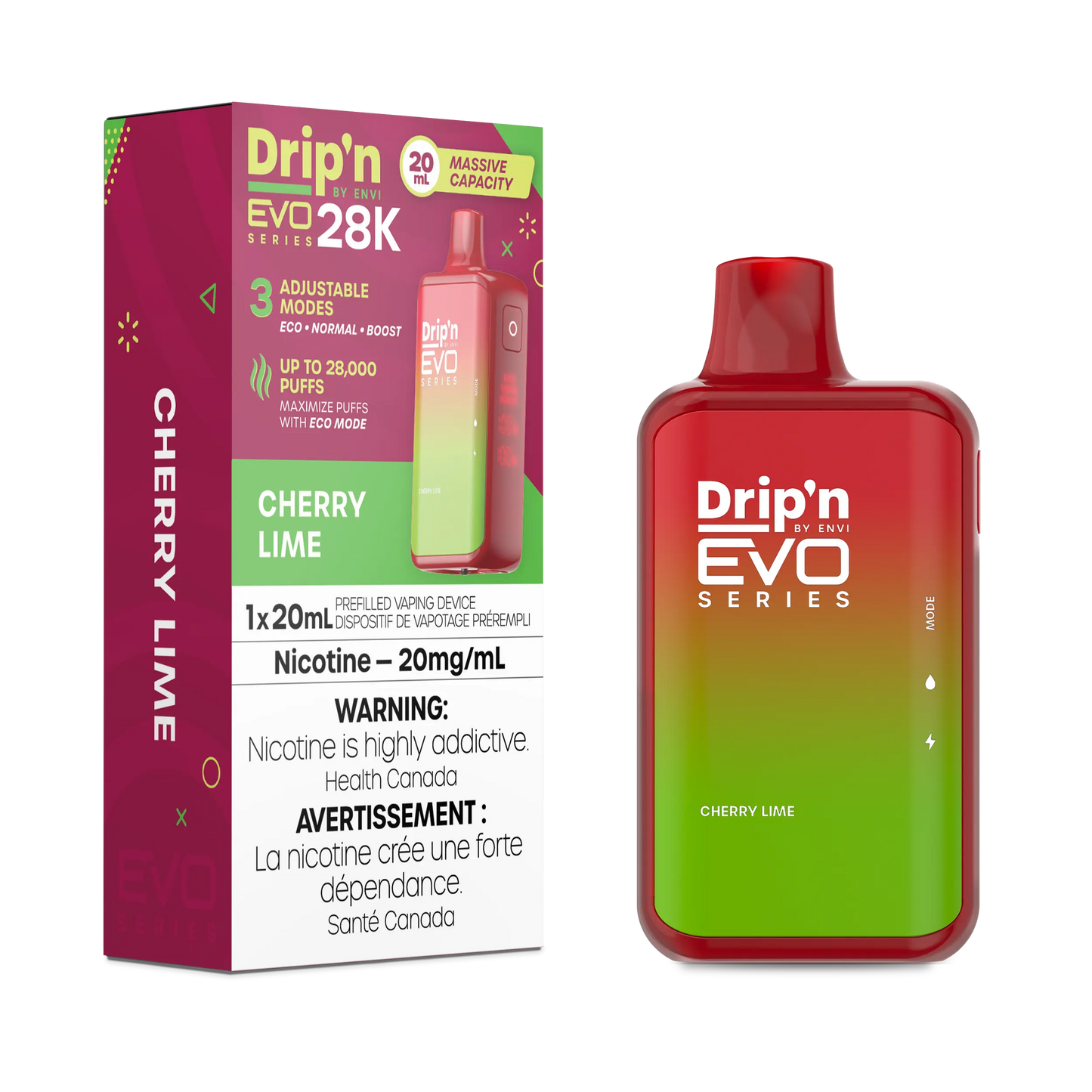 Drip'n by Envi EVO Series 28k Disposable - Cherry Lime