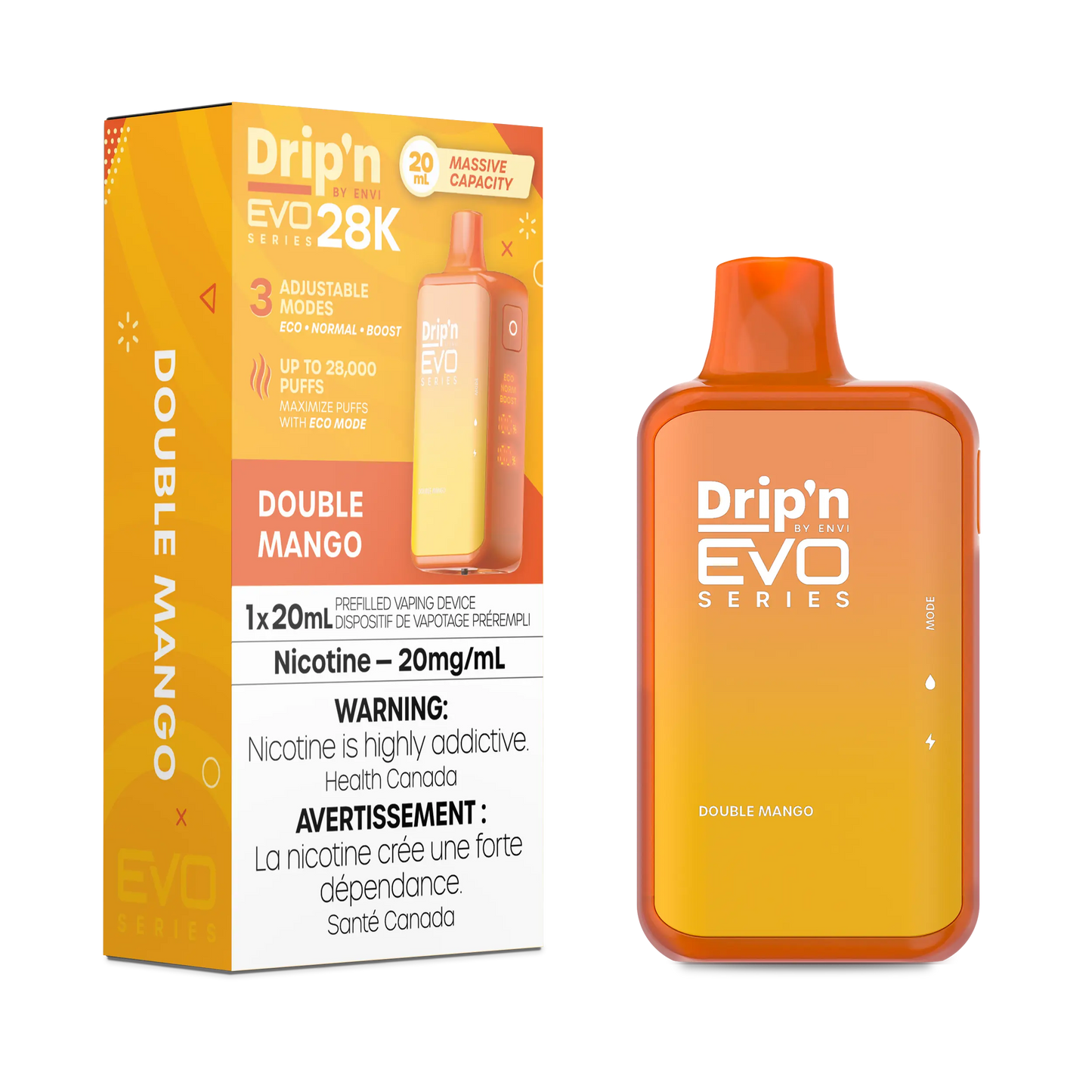 Drip'n by Envi EVO Series 28k Disposable - Double Mango