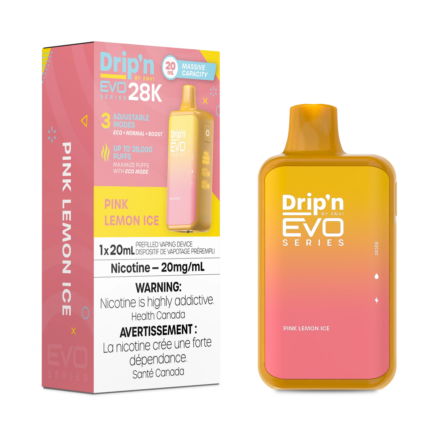 Drip'n by Envi EVO Series 28k Disposable - Pink Lemon Ice