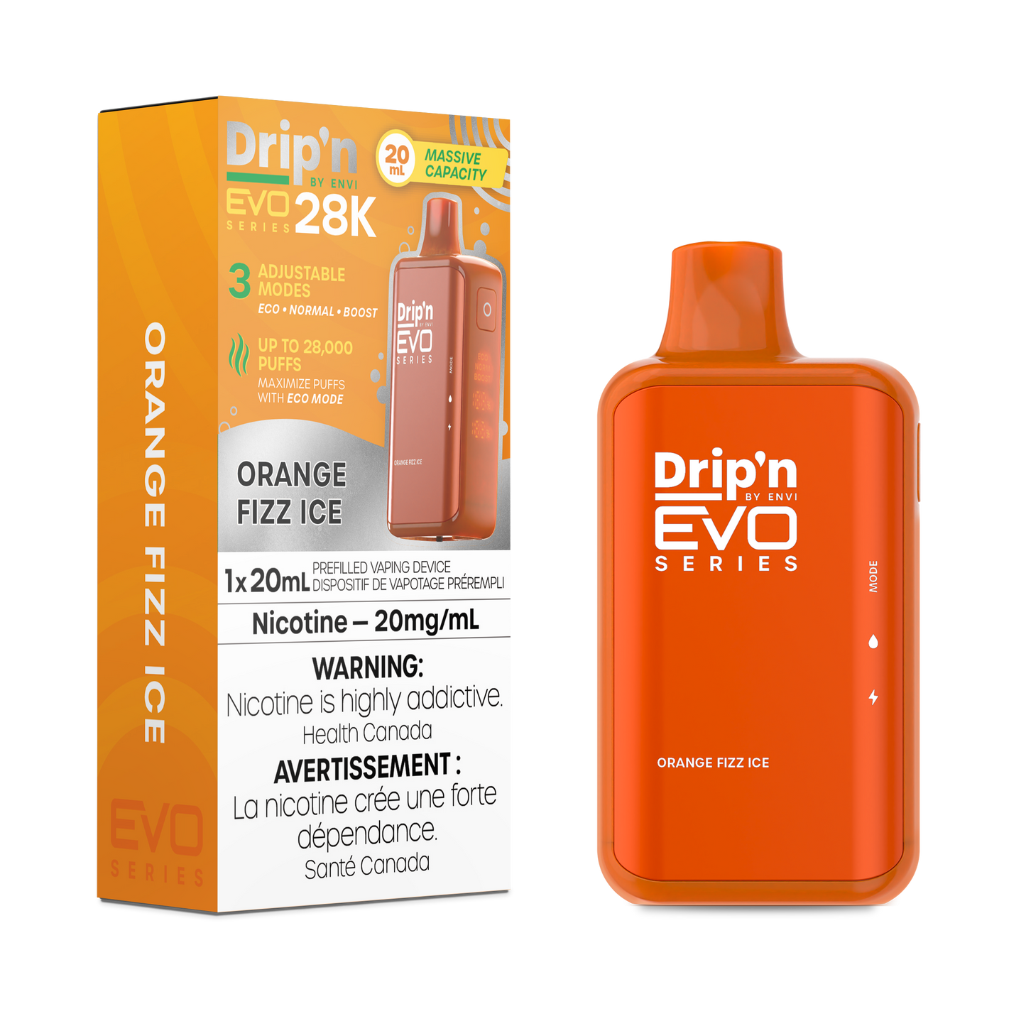 Drip'n by Envi EVO Series 28k Disposable - Orange Fizz