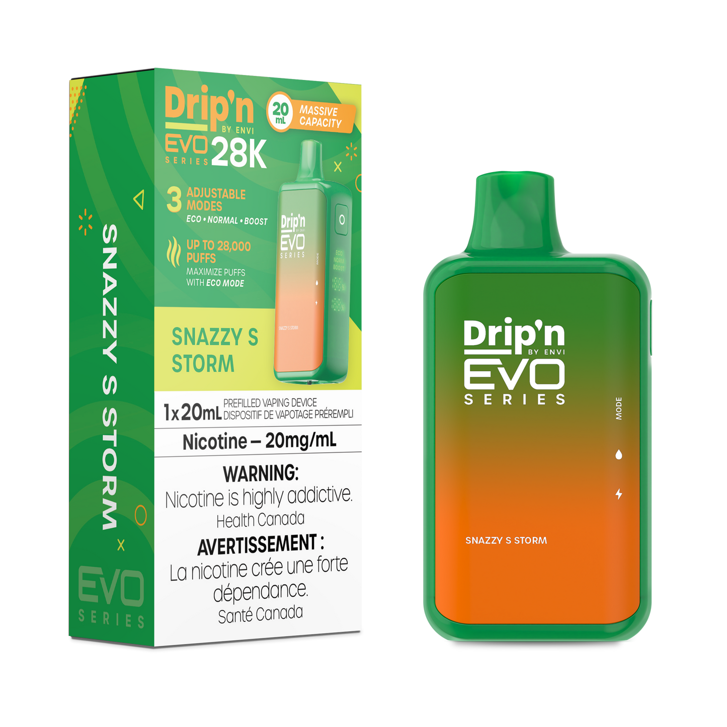 Drip'n by Envi EVO Series 28k Disposable - Snazzy S Storm