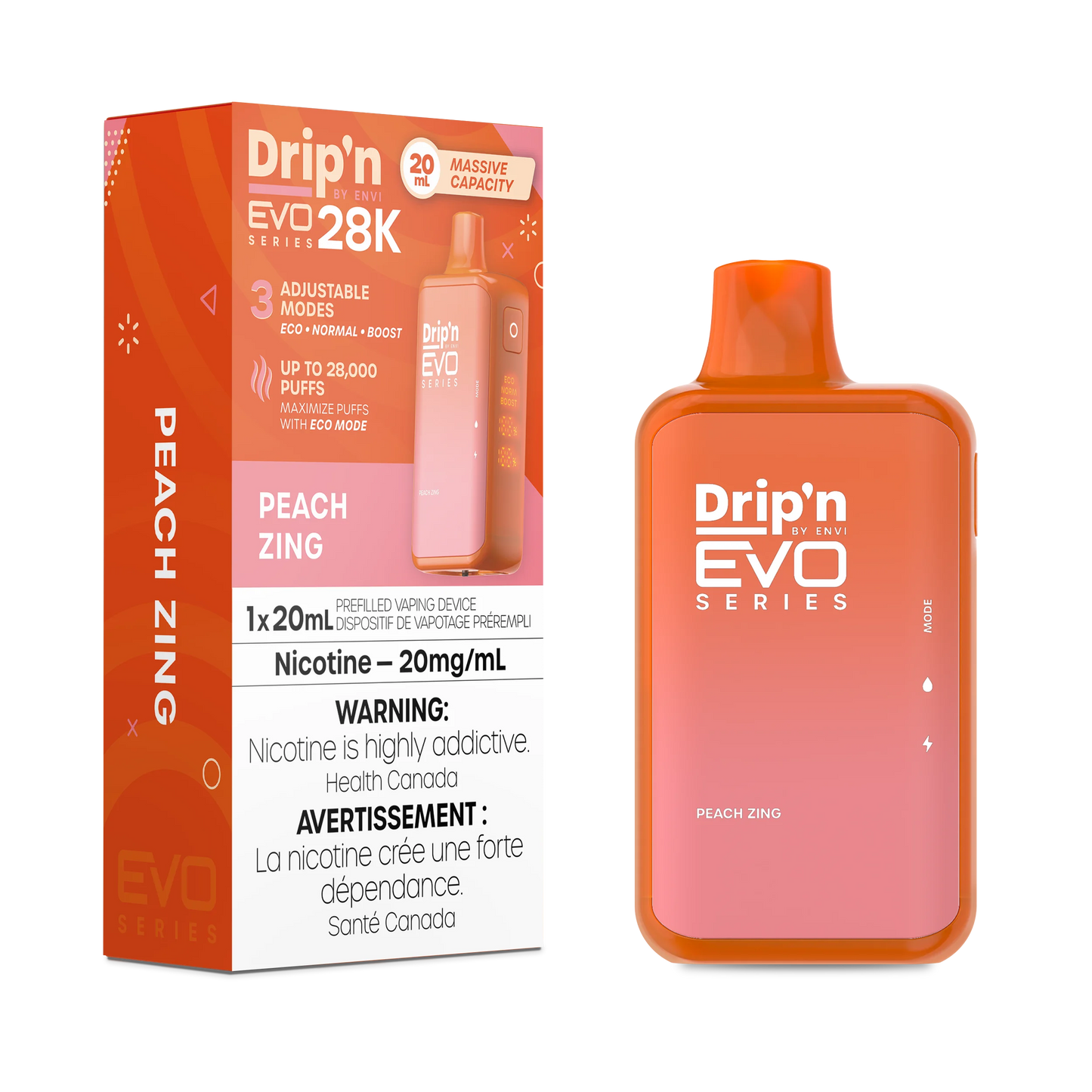 Drip'n by Envi EVO Series 28k Disposable - Peach Zing