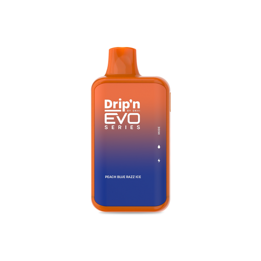 Drip'n by Envi EVO Series 28k Disposable - Peach Blue Razz Ice | Buy Online | Best Vaping Experience | Long-Lasting Flavor & Performance