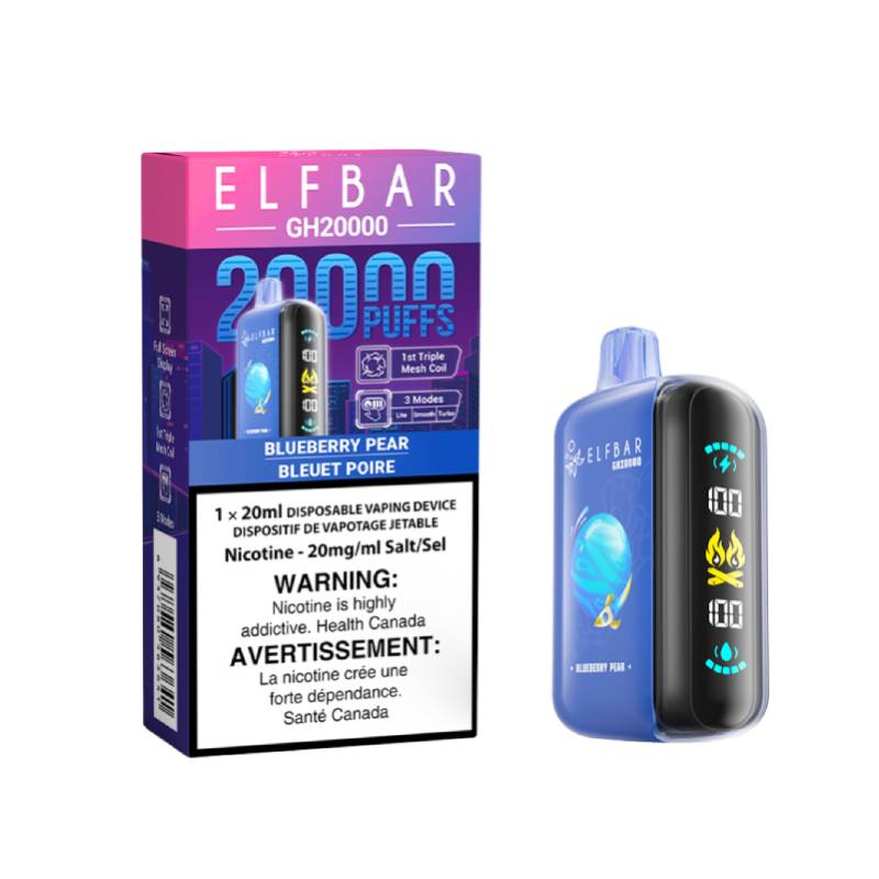 ELF BAR GH20000 - BLUEBERRY PEAR DISPOSABLE VAPE, 20K PUFFS