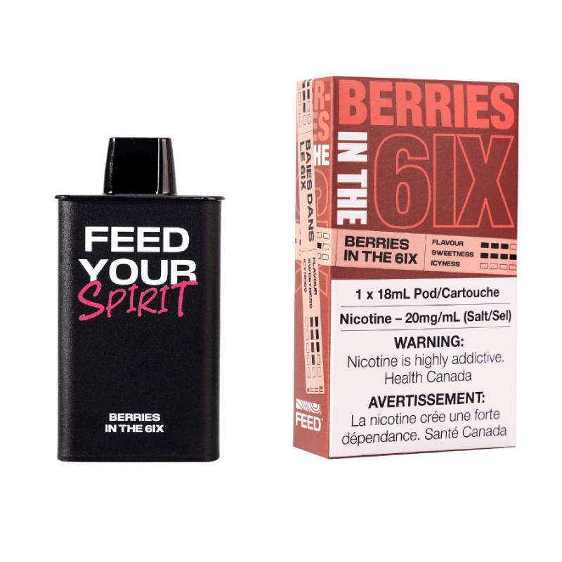 FEED 9K PODS - BERRIES IN THE SIX, 9000 PUFFS