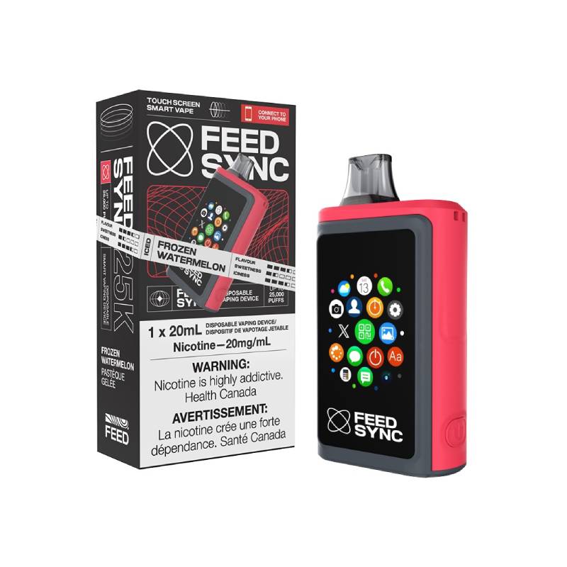 FEED SYNC 25K DISPOSABLE VAPE - FROZEN WATERMELON, 20ML