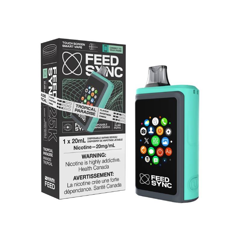 FEED SYNC 25K DISPOSABLE VAPE - TROPICAL PARADISE, 20ML | Buy Online | Best Vaping Experience | Long-Lasting Flavor & Performance