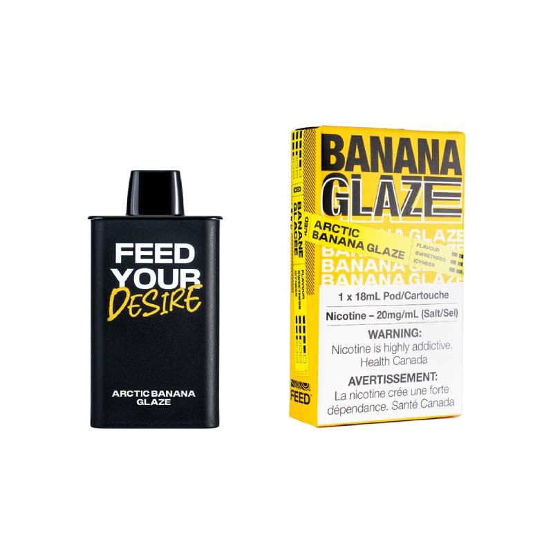 FEED 9K PODS - ARCTIC BANANA GLAZE, 9000 PUFFS