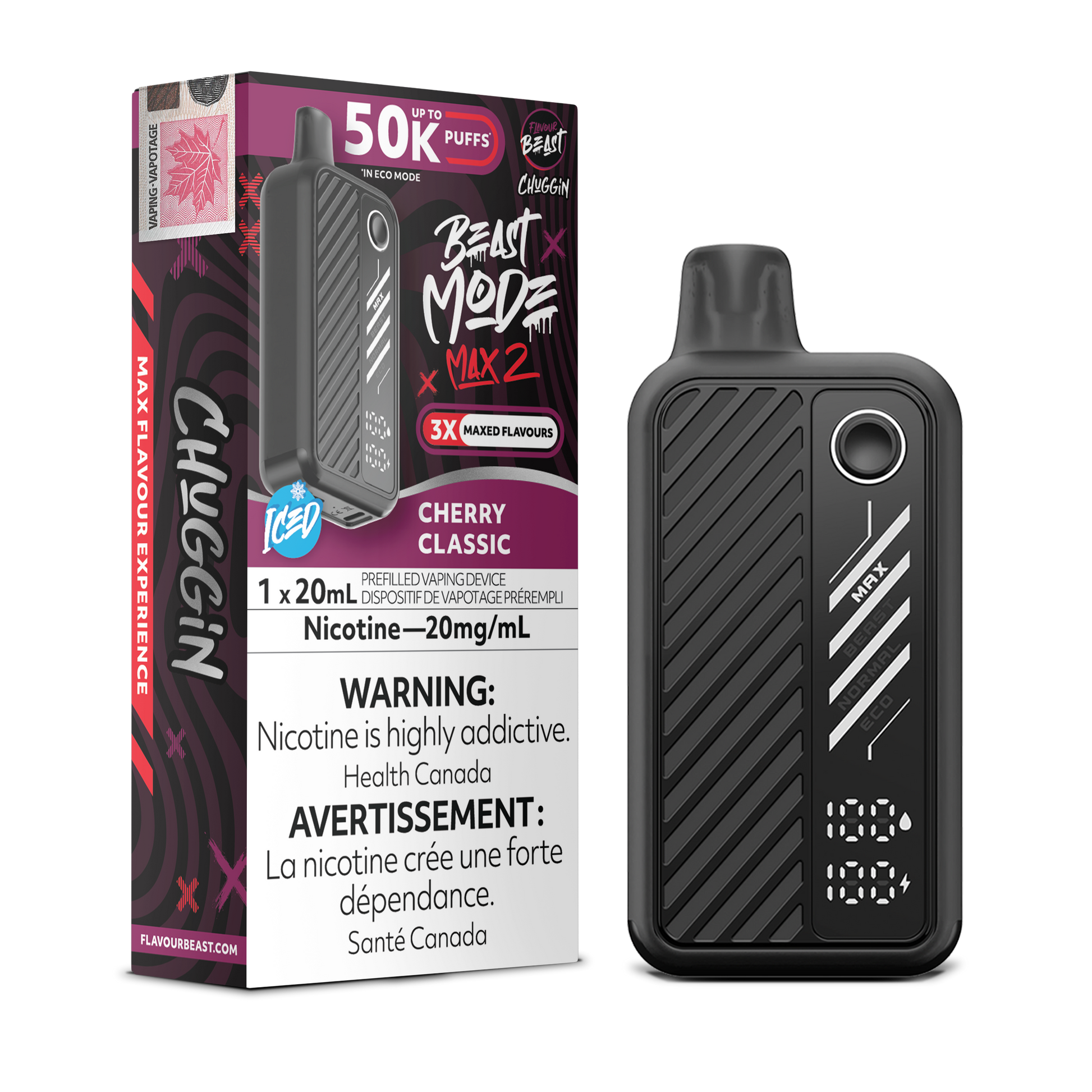 Flavour Beast Beast Mode Max 2 Disposable - Cherry Classic Flavour Beast Beast Mode Max 2