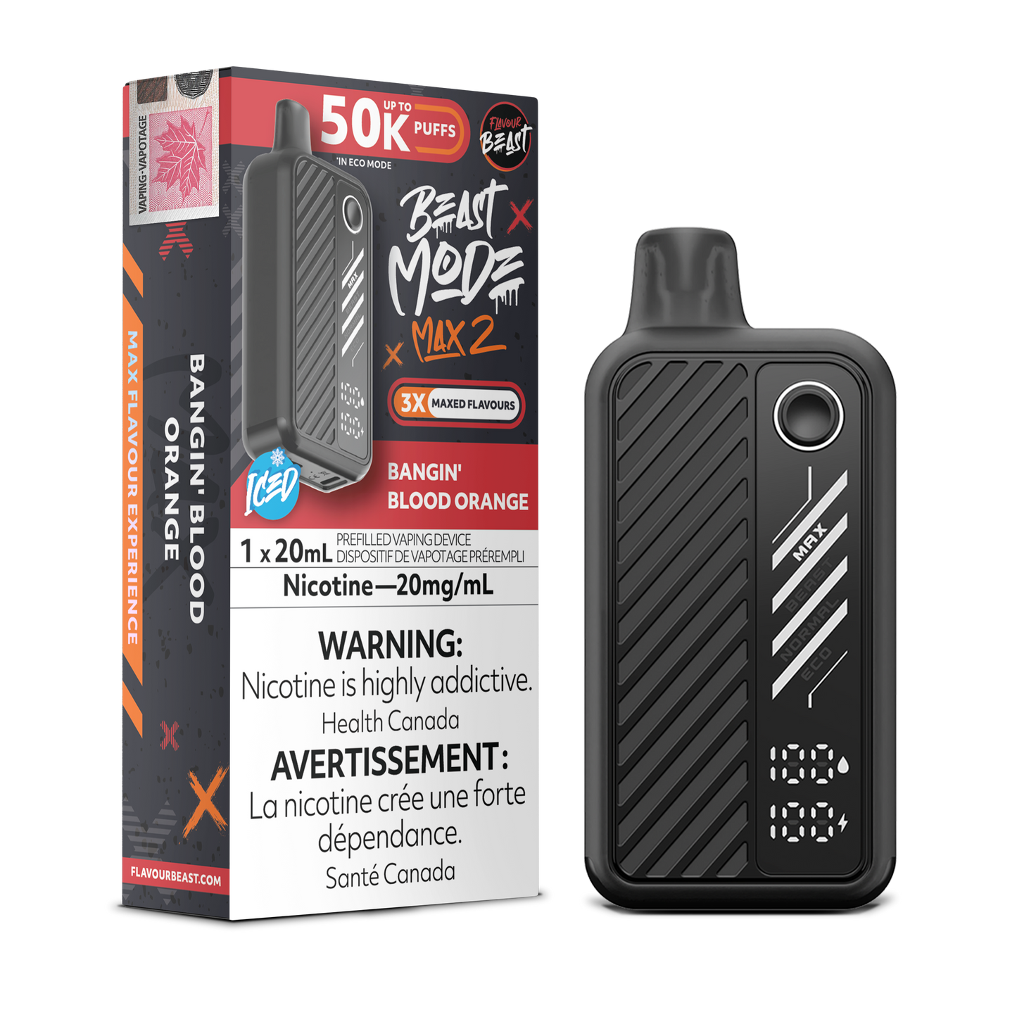 Flavour Beast Beast Mode Max 2 Disposable - Bangin' Blood Orange Flavour Beast Beast Mode Max 2