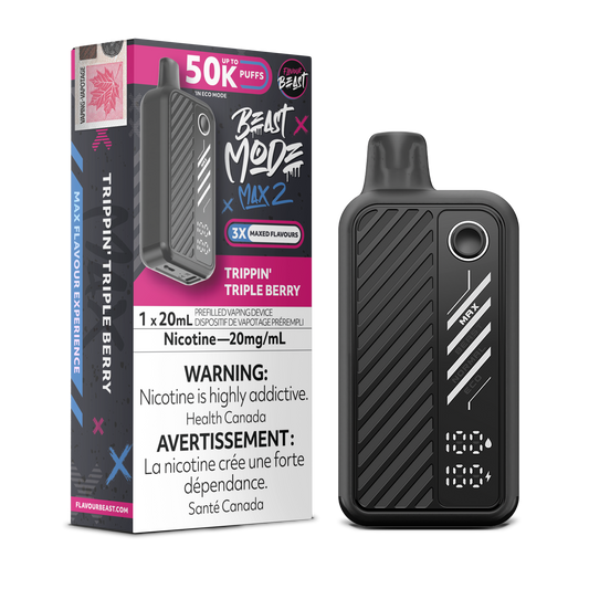 Flavour Beast Beast Mode Max 2 Jetable - Trippin' Triple Berry