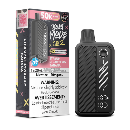 Flavour Beast Beast Mode Max 2 Jetable - STR8 UP Fraise Banane
