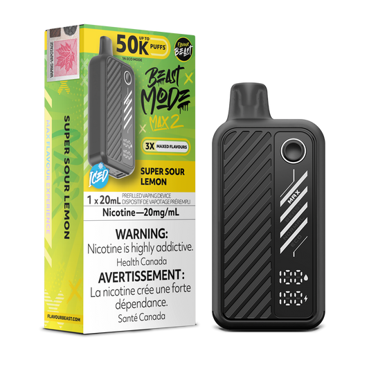 Flavour Beast Beast Mode Max 2 jetable - Citron super acide