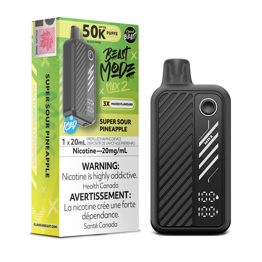Flavour Beast Beast Mode Max 2 jetable - Ananas super acidulé