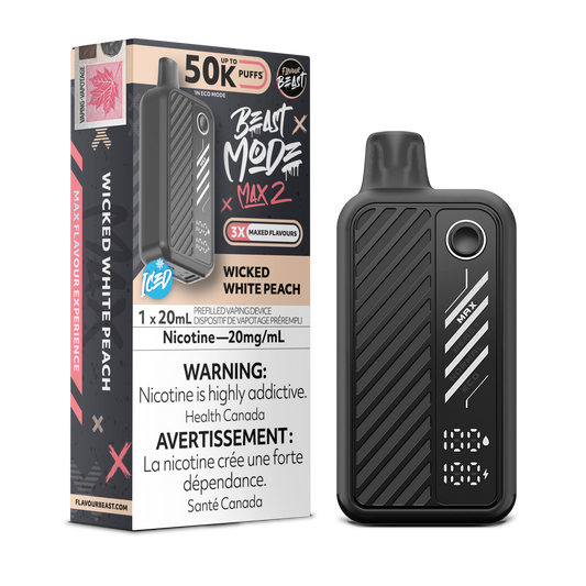 Flavour Beast Beast Mode Max 2 jetable - Pêche blanche