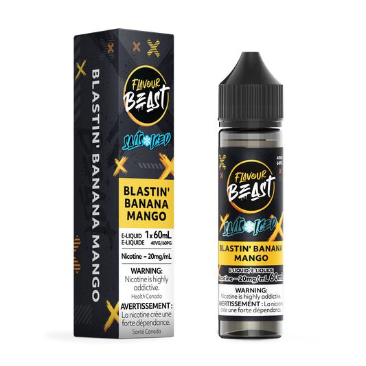 FLAVOUR BEAST E-LIQUID SALT 20MG 60ML - BLASTIN' BANANA MANGO