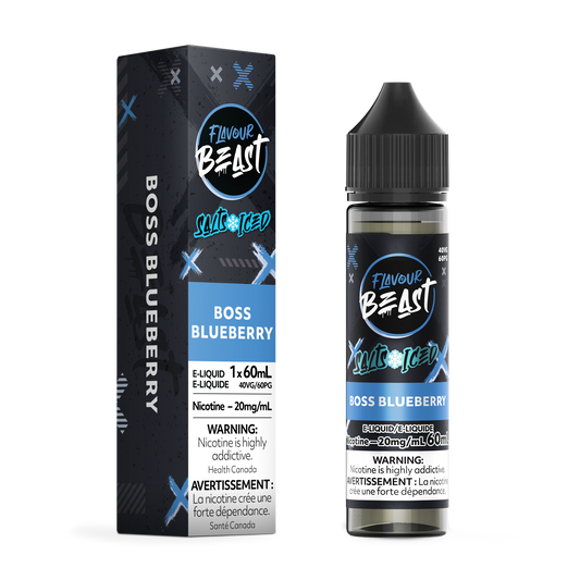 FLAVOUR BEAST E-LIQUID SALT 20MG 60ML - BOSS BLUEBERRY