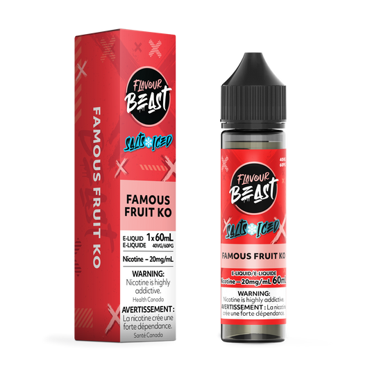 FLAVOUR BEAST E-LIQUID SALT 20MG 60ML - FAMOUS FRUIT KO