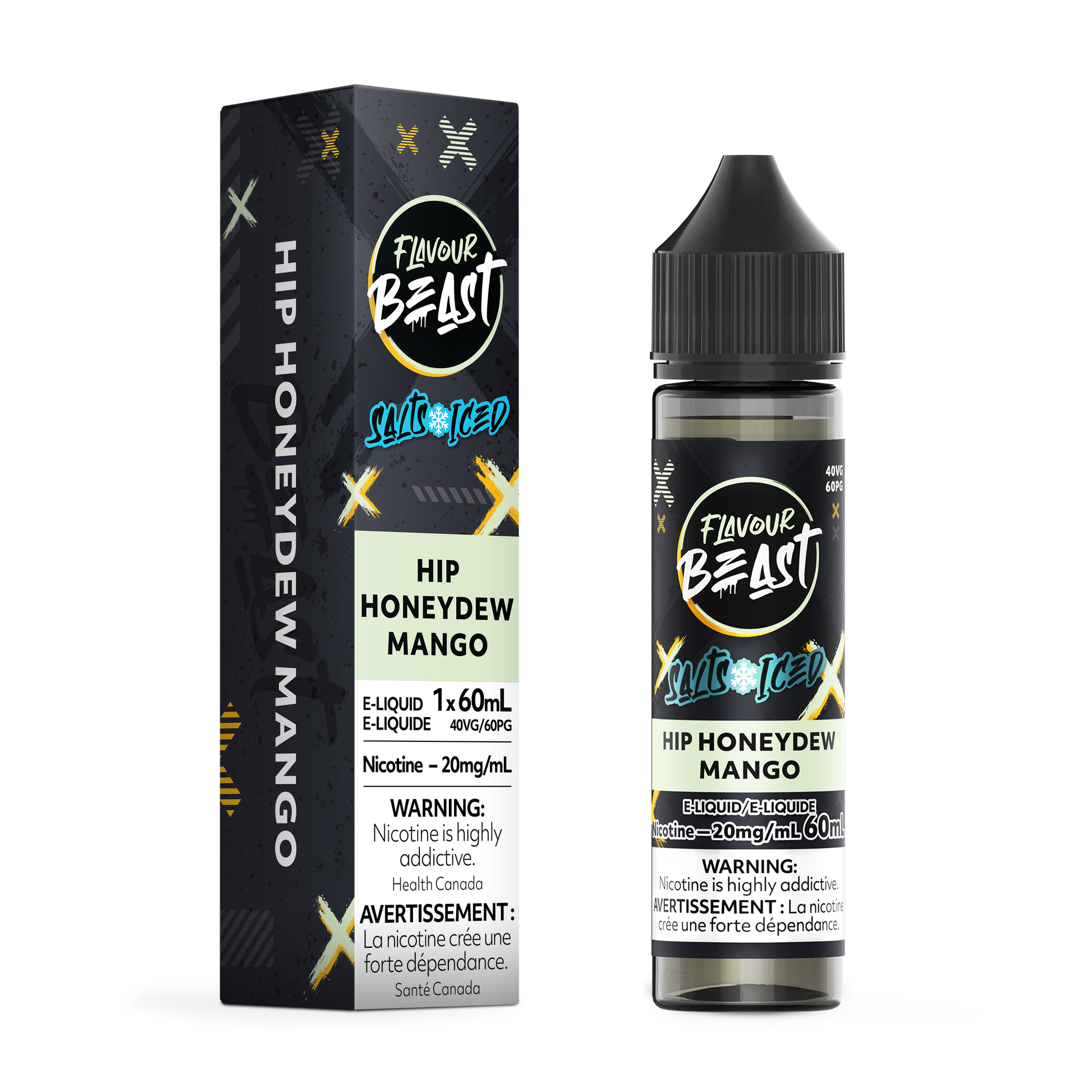 FLAVOUR BEAST E-LIQUID SALT 20MG 60ML - HIP HONEYDEW MANGO