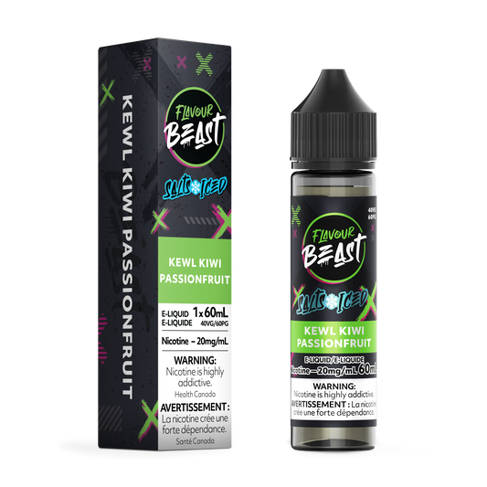 FLAVOUR BEAST E-LIQUID SALT 20MG 60ML - KEWL KIWI PASSIONFRUIT